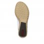 náhled Dámské kožené sandály Rieker 66189-80 bílá