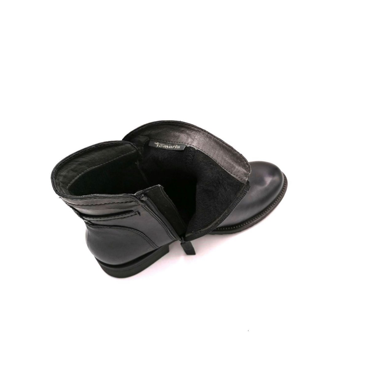 detail Dámská kožená kotníková obuv Tamaris 25464-21 001 černá