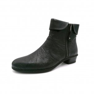 Dámská kožená kotníková obuv Rieker Y07A8-01 černá