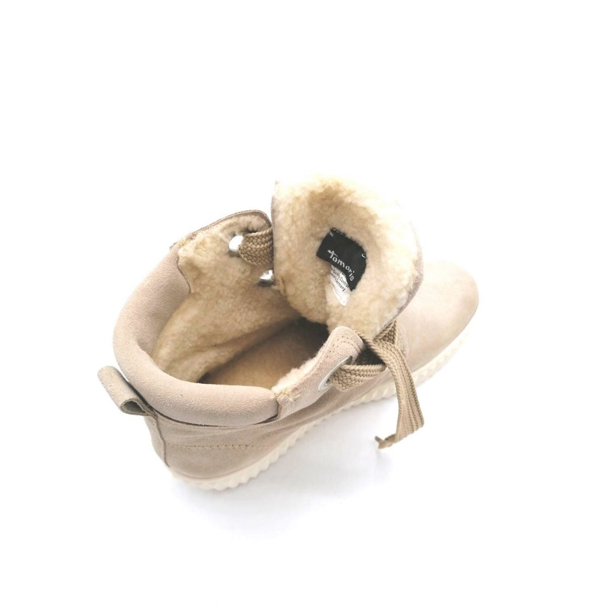 detail Dámská kožená kotníková obuv Tamaris 26261-23 400 béžová