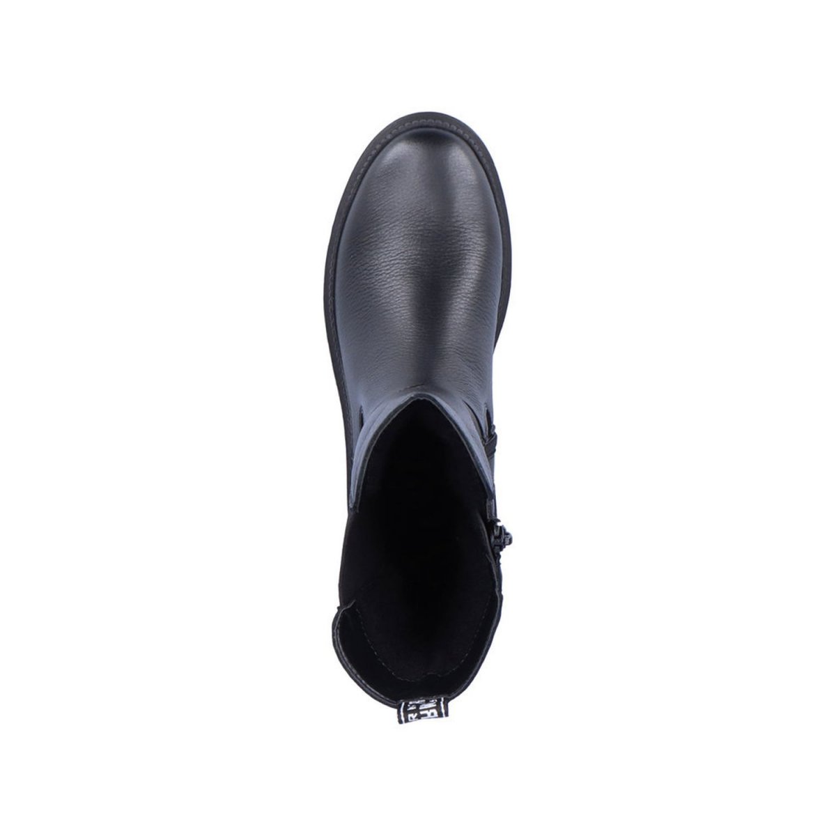 detail Dámská kožená kotníková obuv Remonte D0C75-01 černá
