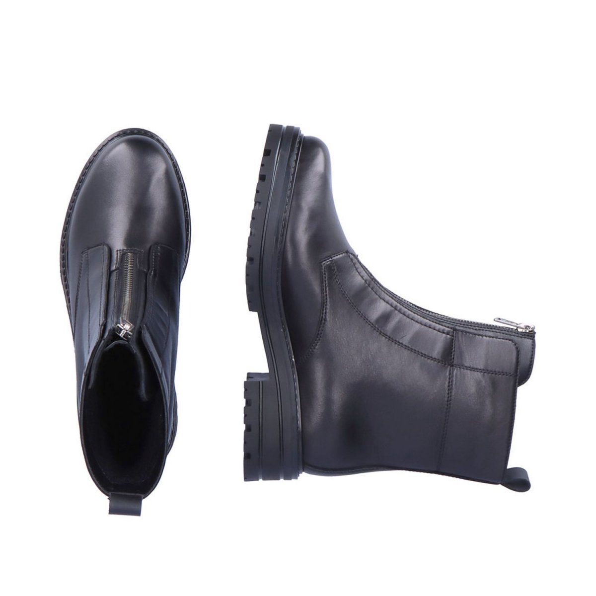 detail Dámská kožená kotníková obuv Remonte D2280-01 černá