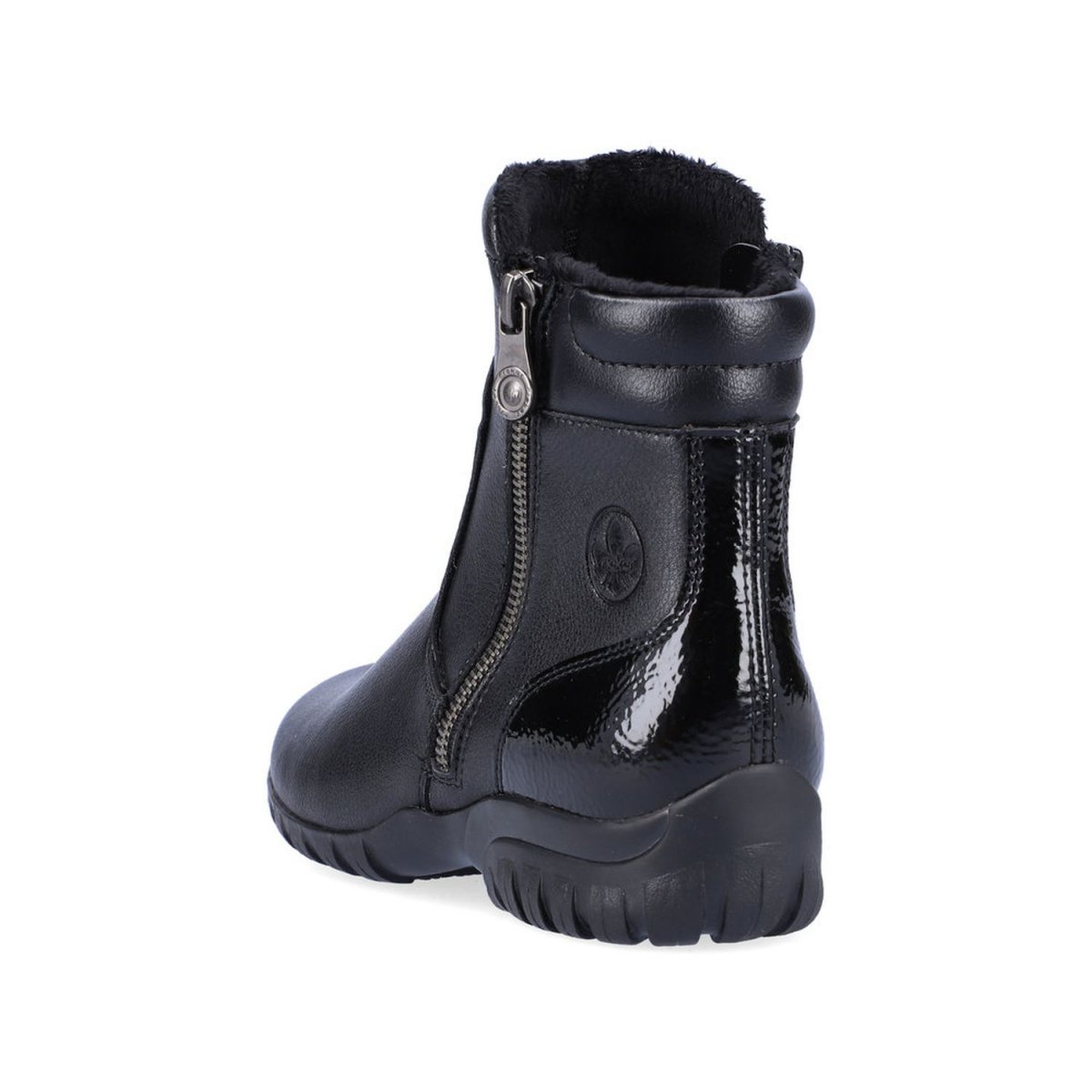 detail Dámská kožená zimní obuv Rieker L4657-00 černá