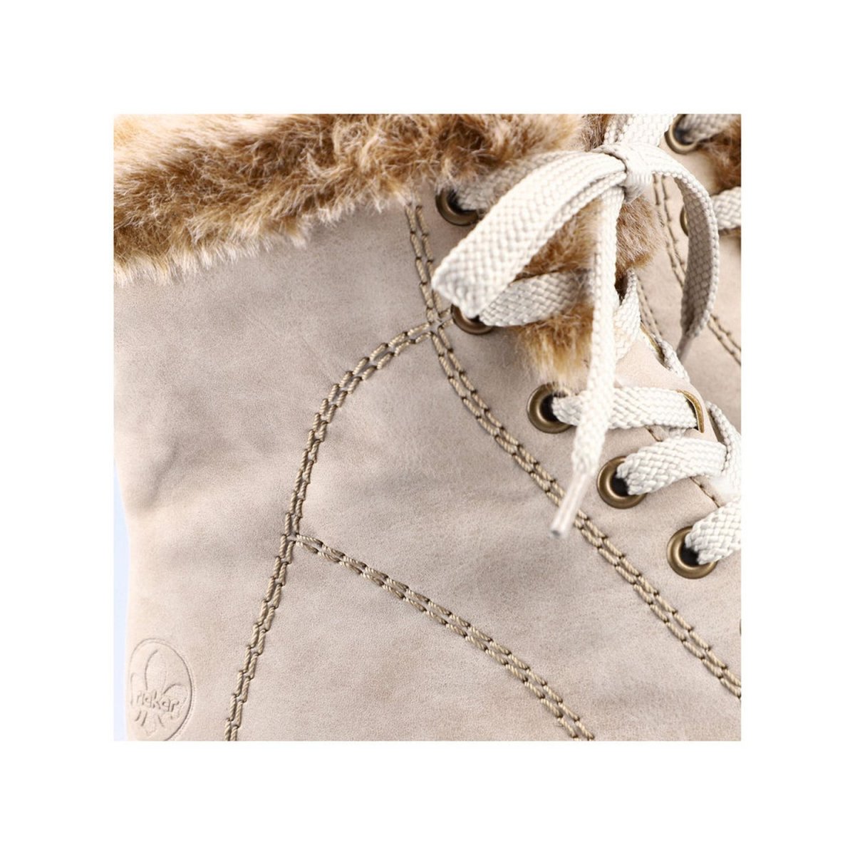 detail Dámská kotníková obuv Rieker X8542-60 béžová