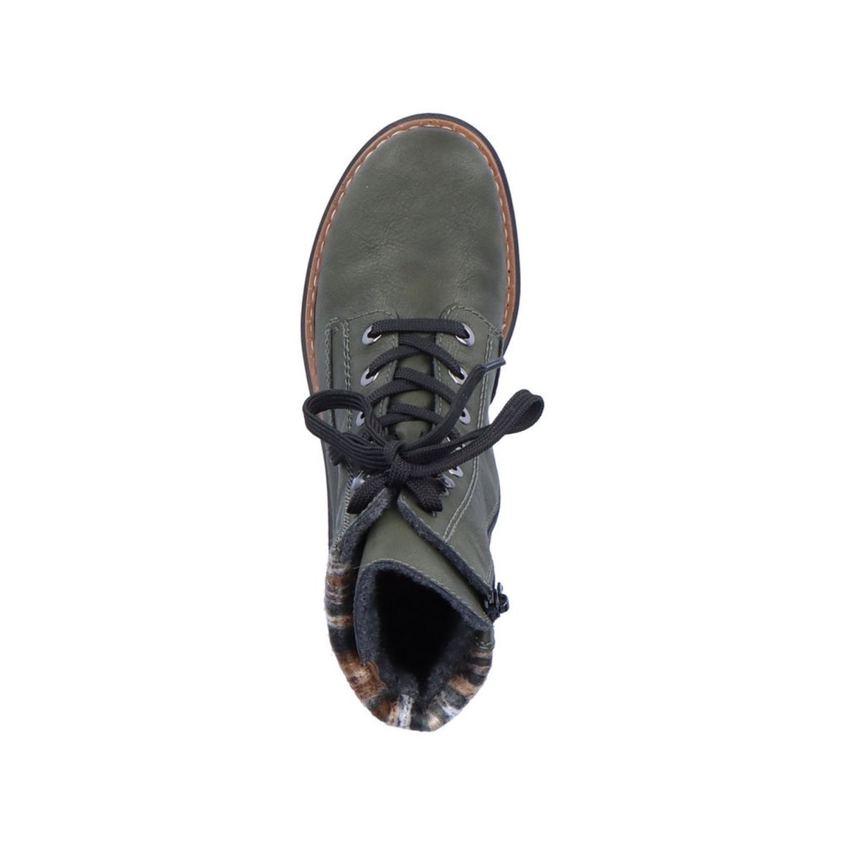 detail Dámská kotníková obuv Rieker 72630-54 zelená
