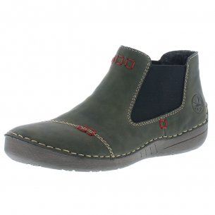 Dámská kotníková obuv Rieker 52590-54 zelená