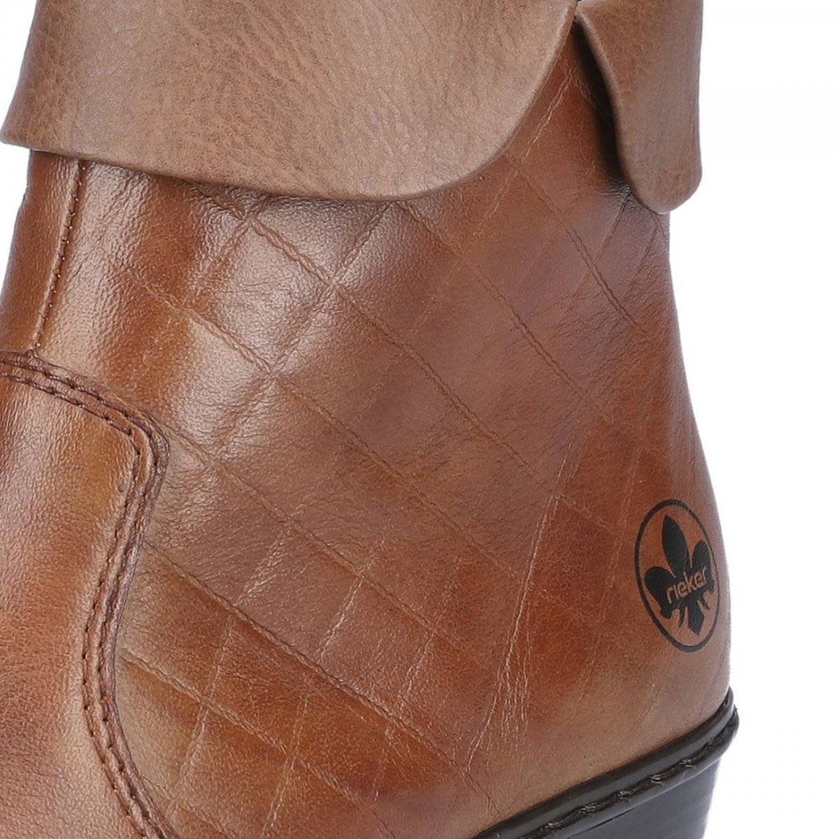 detail Dámská kožená kotníková obuv Rieker Y07D0 - 25 hnědá