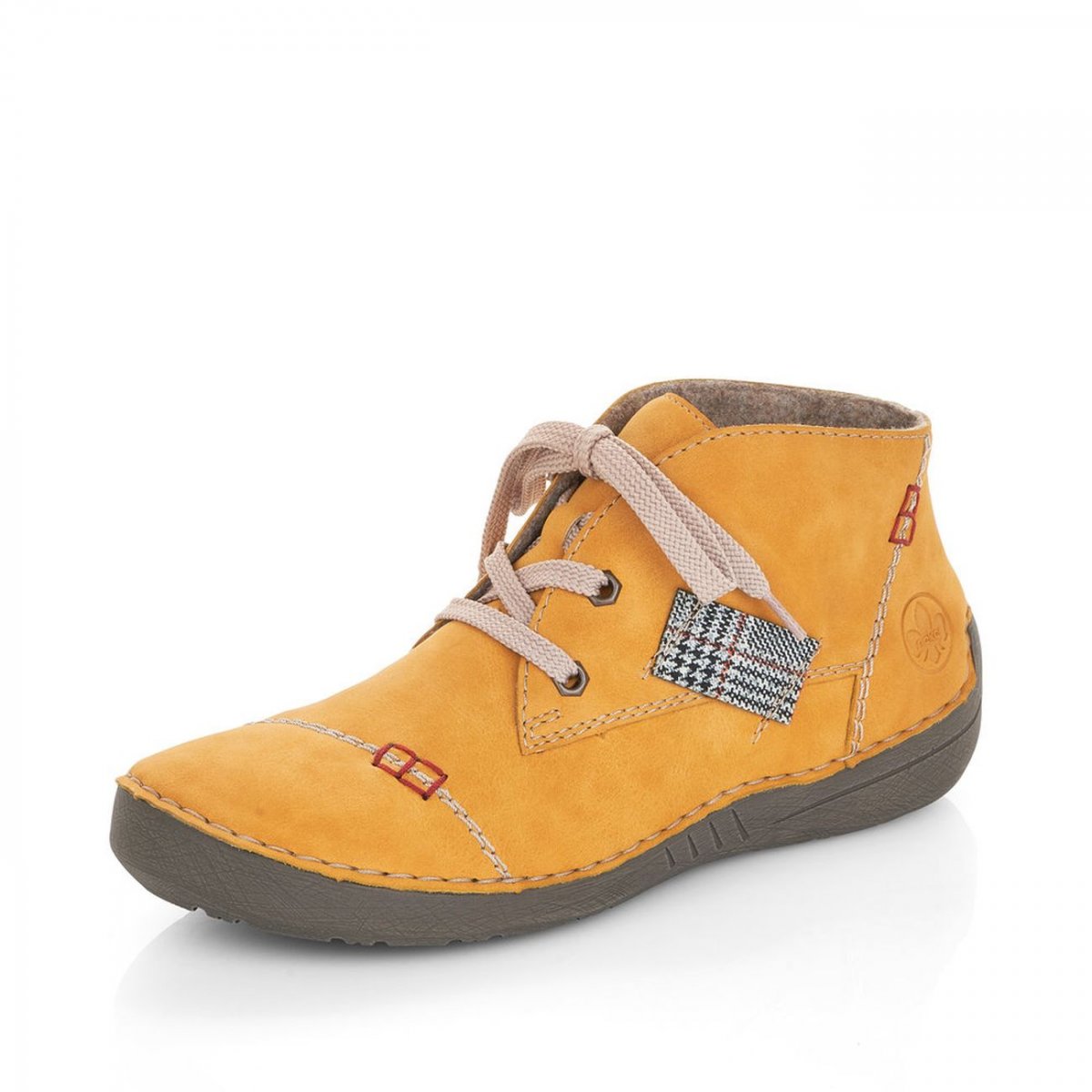 detail Dámská kotníková obuv Rieker 52543-69 žlutá