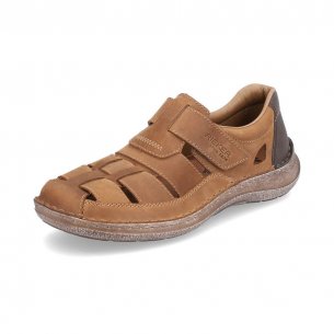 Pánské kožené sandály Rieker 03078-25 hnědá