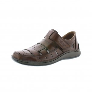 Pánské kožené sandály Rieker 05268-25 hnědá