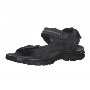 Pánské kožené sandály Marco Tozzi 18400-26 černá