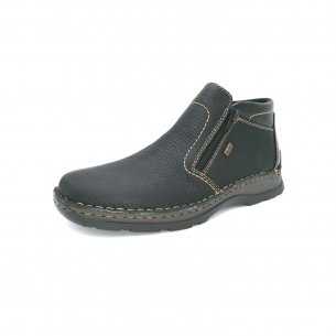 Pánská kožená kotníková obuv Rieker 05373-00 černá
