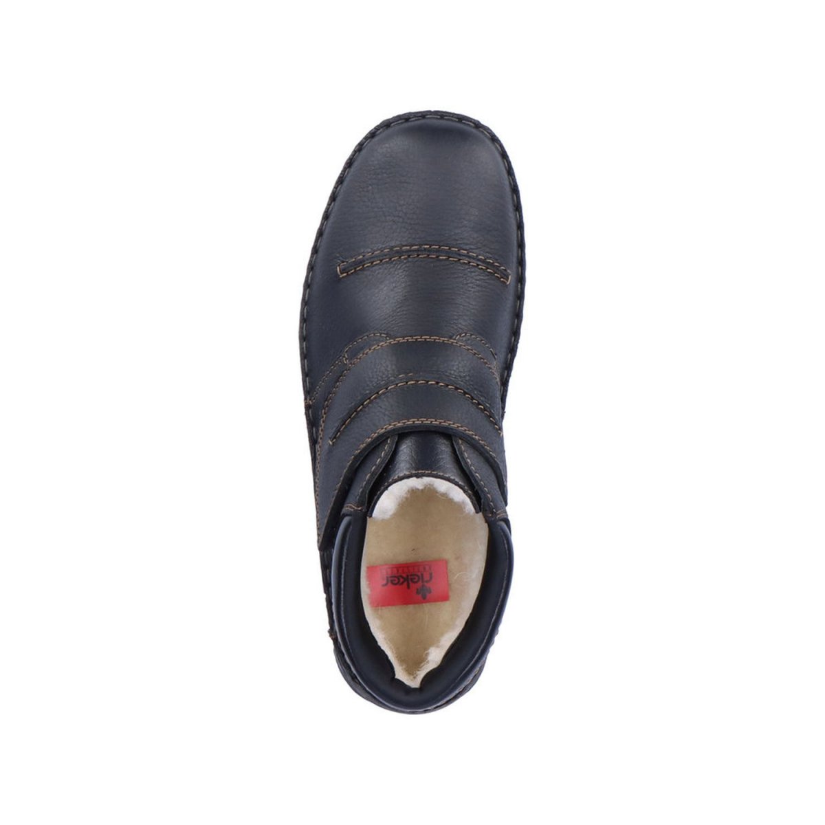 detail Pánská kožená kotníková obuv Rieker 05367-00 černá