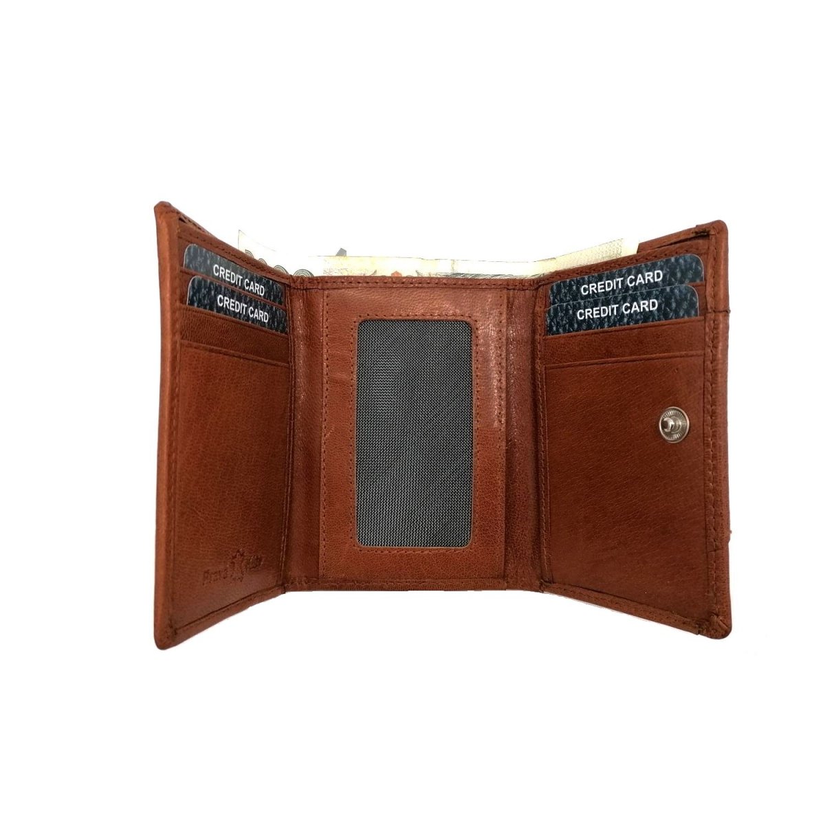 detail Dámská kožená peněženka Segali SG-7196 B hnědá
