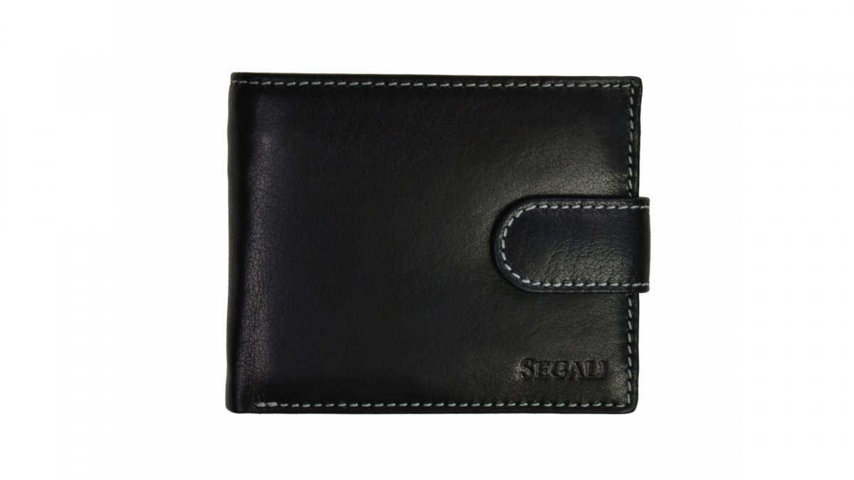 detail Pánská kožená peněženka Segali SG-2016 černá